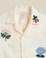 Portuguese Flannel Portoguese Flannel EMBROIDERY FLOWERS Shirt in Ecru