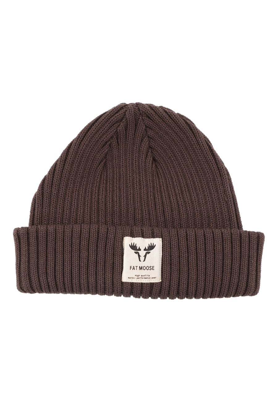 Fat Moose Fat Beanie in Braun