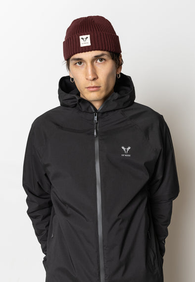 Fat Moose Fat Beanie in Dark Plum