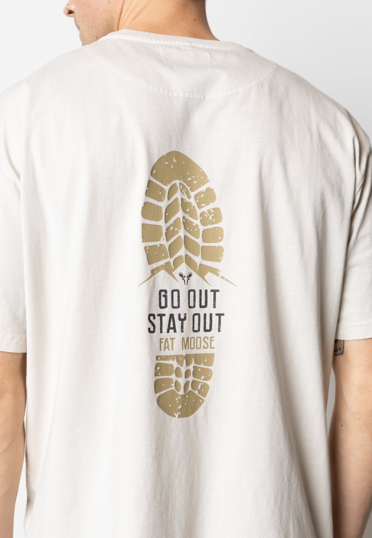 Fat Moose Hike Tee in Soft Sand