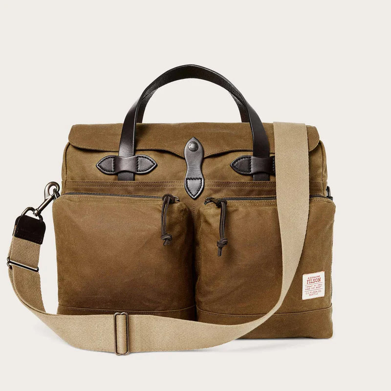Filson 24 HOUR TIN BRIEFCASE in Dark TAN
