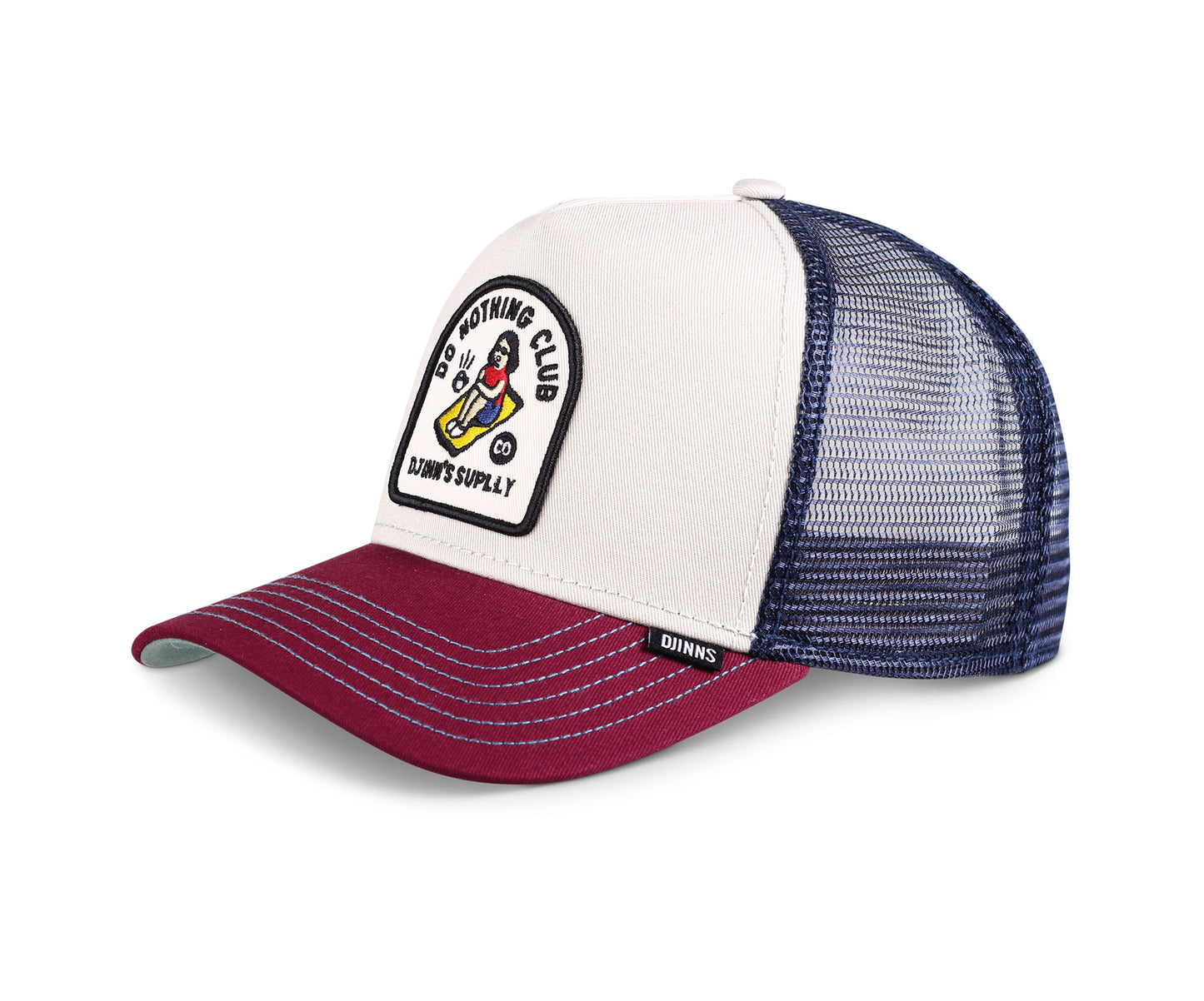 Djinns Trucker Cap HFT DNC New 1.3 Offwhite/Wine