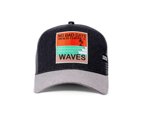 Coastal Trucker Cap HFT No Bad Days Black/Grey