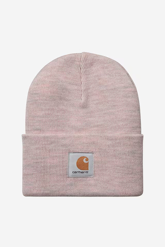 CARHARTT WIP Acrylic Watch Hat 100% Acrylic. 9 gauge in Glassy Pink Heather
