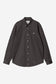 Carhartt WIP L/S Madison Shirt in Charcoal/Weiß