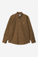 Carhartt WIP L/S Madison Shirt in Lumber/Weiß