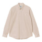 CARHARTT WIP L/S Madison Shirt Cotton Twill. 6.3 oz in Fleur De Sel/Wax