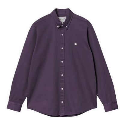 CARHARTT WIP L/S Madison Shirt Cotton Twill. 6.3 oz in Lakers/Wax