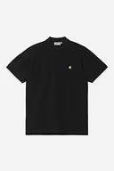 CARHARTT WIP S/S Chase Pique Polo FS26 in Schwarz/Gold