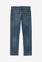 Carhartt WIP Klondike Pant Mills Blue Mid Used Wash