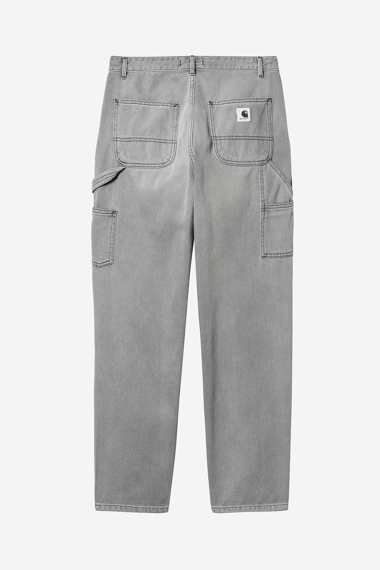 Carhartt WIP W' Pierce Pant in Black Light Stone Washed