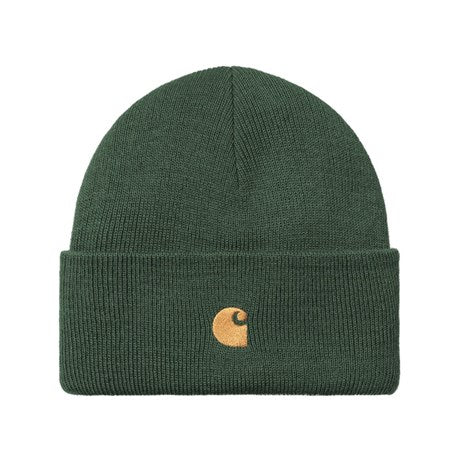 Carhartt Wip Chase Beanie FW24 in Sycamore Tree/Gold