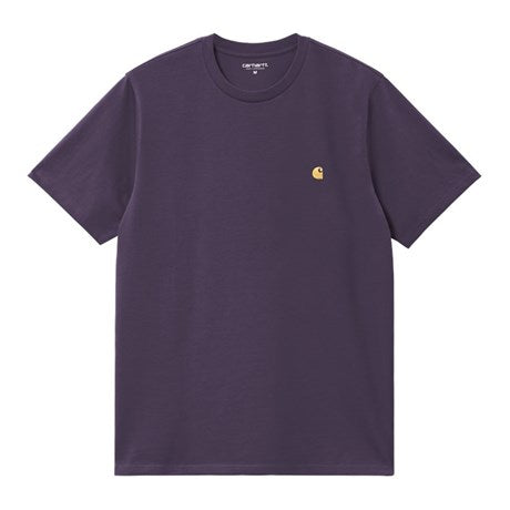 CARHARTT WIP S/S Chase T-Shirt 100% Cotton HW25 in Lakers/Gold