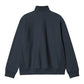 CARHARTT WIP Half Zip American Script Sweat FS26 in Deep Night