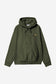 Carhartt WIP Hooded American Script Sweat in tarragon