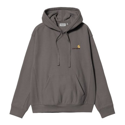 CARHARTT WIP Hooded American Script Sweat Cotton/Polyester Sweat. 420 g/m² in Porphyry