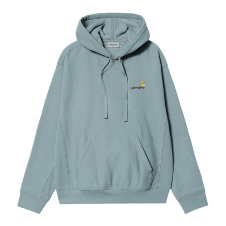 CARHARTT WIP Hooded American Script Sweat Cotton/Polyester Sweat. 420 g/m² in Citadel