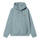 CARHARTT WIP Hooded American Script Sweat Cotton/Polyester Sweat. 420 g/m² in Citadel