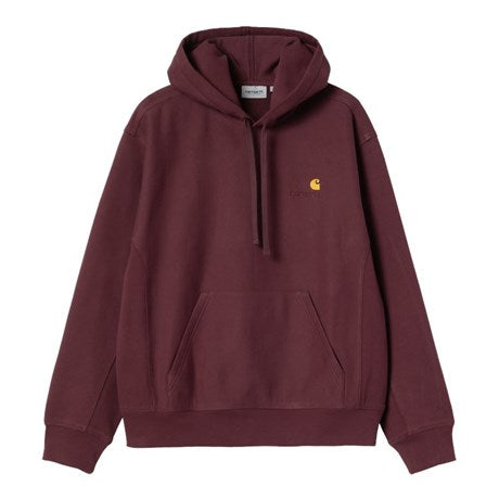 CARHARTT WIP Hooded American Script Sweat Cotton/Polyester Sweat. 420 g/m² in Rondo