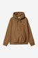 Carhartt WIP Hooded American Script Sweat in Hamilton Brown