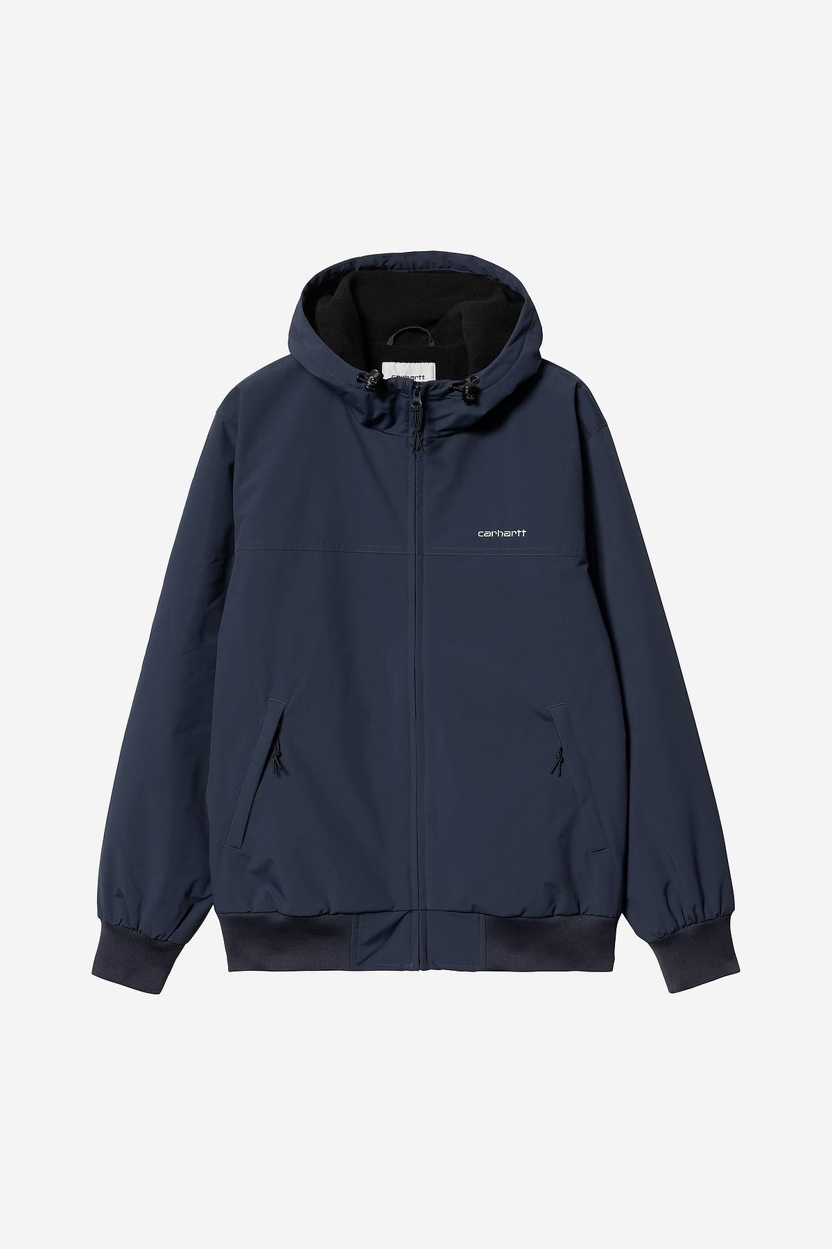 Carhartt WIP Hooded Sail Jacket 100 % Nylon in Schwarz/Weiß
