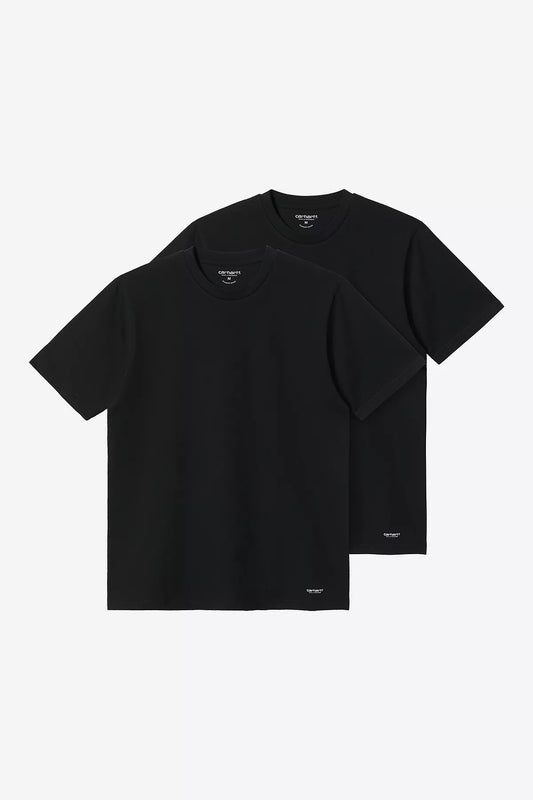 Carhartt WIP Standard Crew Neck T-Shirt in Black + Black