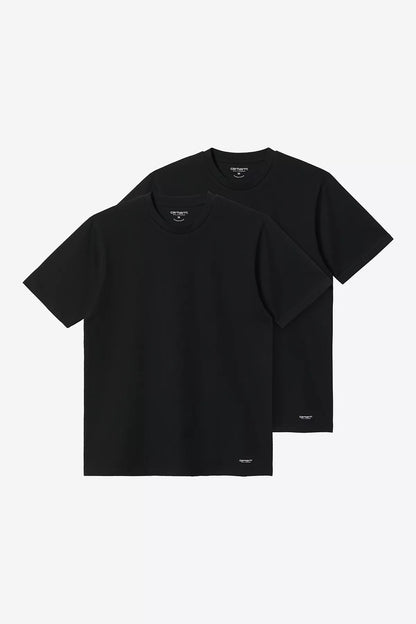 Carhartt WIP Standard Crew Neck T-Shirt in Black + Black