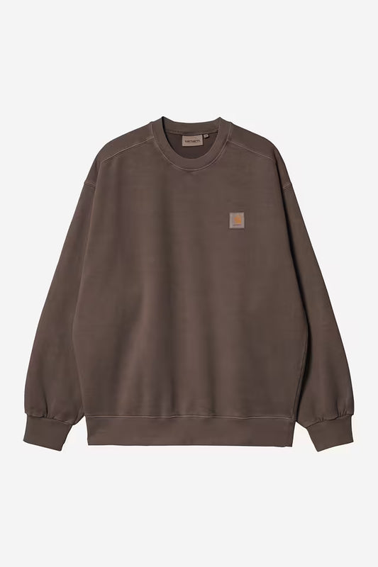 Carhartt WIP Vista Sweat in Tobacco/garment dyed