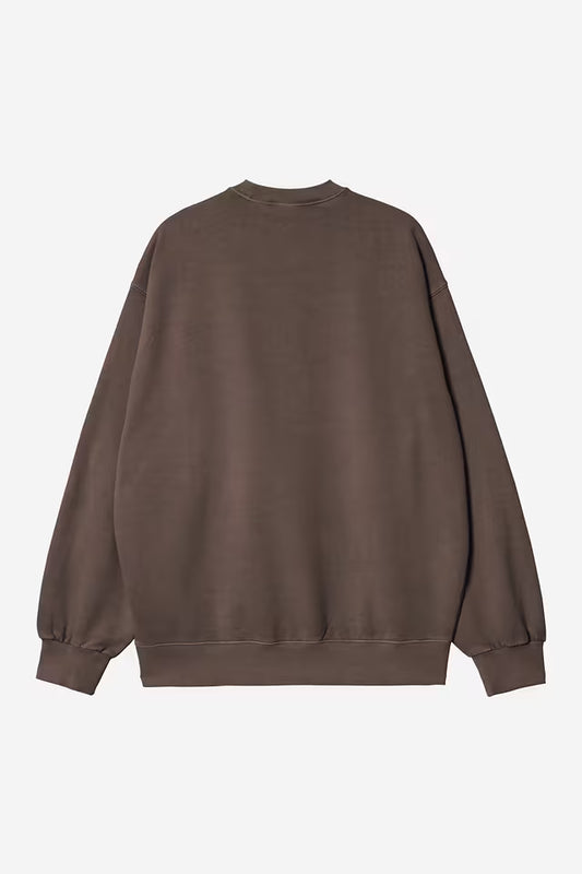Carhartt WIP Vista Sweat in Tobacco/garment dyed