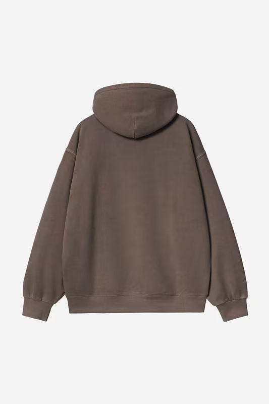 Carhartt WIP Hooded Vista Sweat in Tobacco/garment dyed