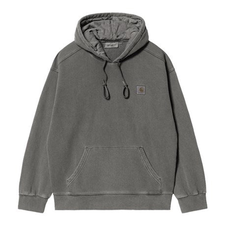 CARHARTT WIP Hooded Vista Sweat Cotton Sweat. 450 g/m² in Schwarz/garment dyed