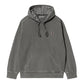 CARHARTT WIP Hooded Vista Sweat Cotton Sweat. 450 g/m² in Schwarz/garment dyed