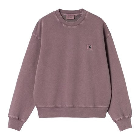 CARHARTT WIP W' Nelson Sweatshirt Cotton Sweat. 370 g/m² in Phlox/garment dyed
