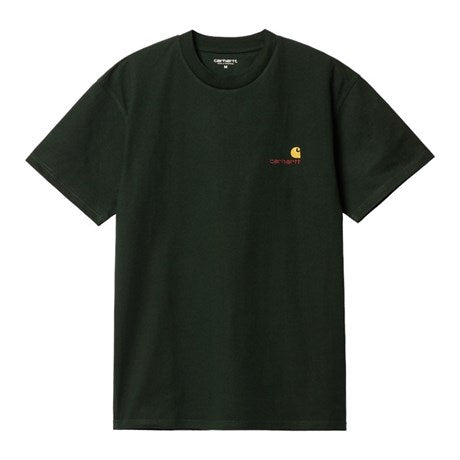 Carhartt WIP S/S American Script T-Shirt in Schwarz