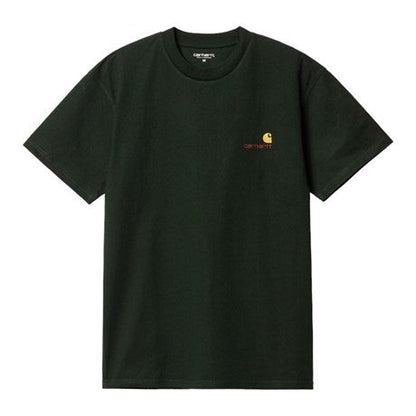 Carhartt WIP S/S American Script T-Shirt in Schwarz