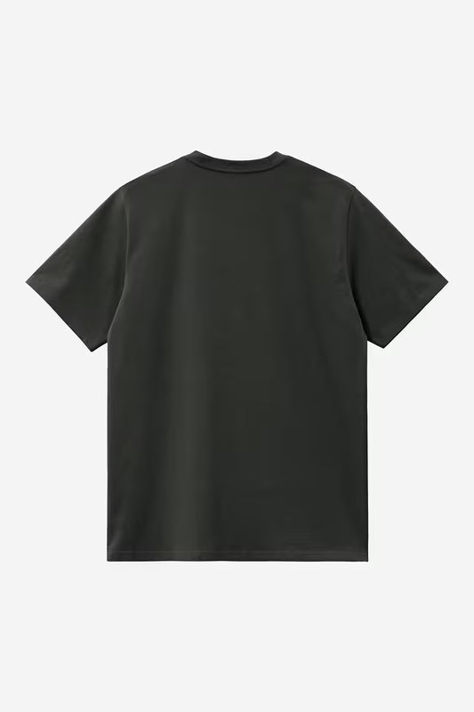 Carhartt WIP S/S American Script T-Shirt in Raven
