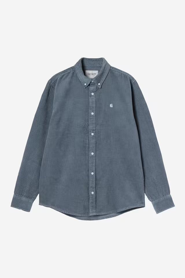 CARHARTT WIP L/S Madison Cord Shirt 100% Cotton Corduroy. 8 Wales. 9.1 oz