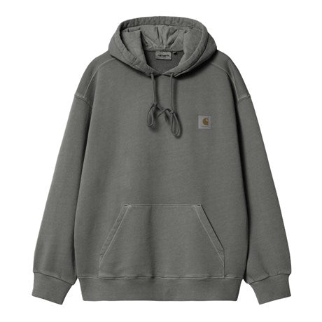 CARHARTT WIP Hooded Nelson Sweat in Graphite/garment dyed