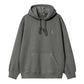 CARHARTT WIP Hooded Nelson Sweat in Graphite/garment dyed