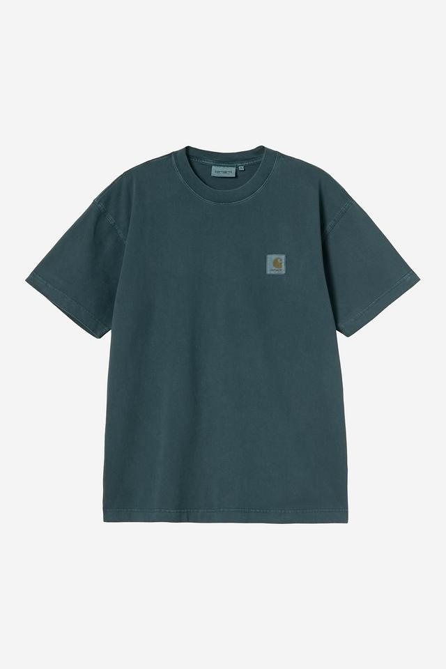 CARHARTT WIP S/S Vista T-Shirt Cotton Single Jersey. 230 g/m² in Deep Lagoon/garment dyed