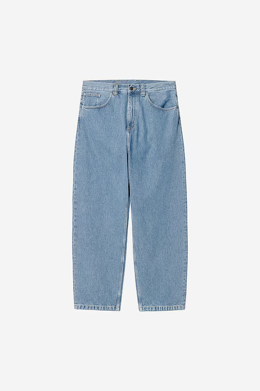 CARHARTT WIP Brandon Pant 100% Cotton 'Smith' Denim. 13.5 oz in Blau/stone bleached