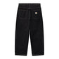Carhartt WIP Brandon Pant Smith Denim in Black Stone Washed