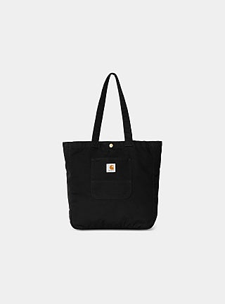 Carhartt Wip Bayfield Tote FW24 in Schwarz/rinsed