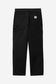 Carhartt WIP Double Knee Pant Organic Cotton Dearborn Canvas, 12 oz in Schwarz/rinsed