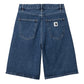 CARHARTT WIP W' Brandon Short in Blau/stone washed