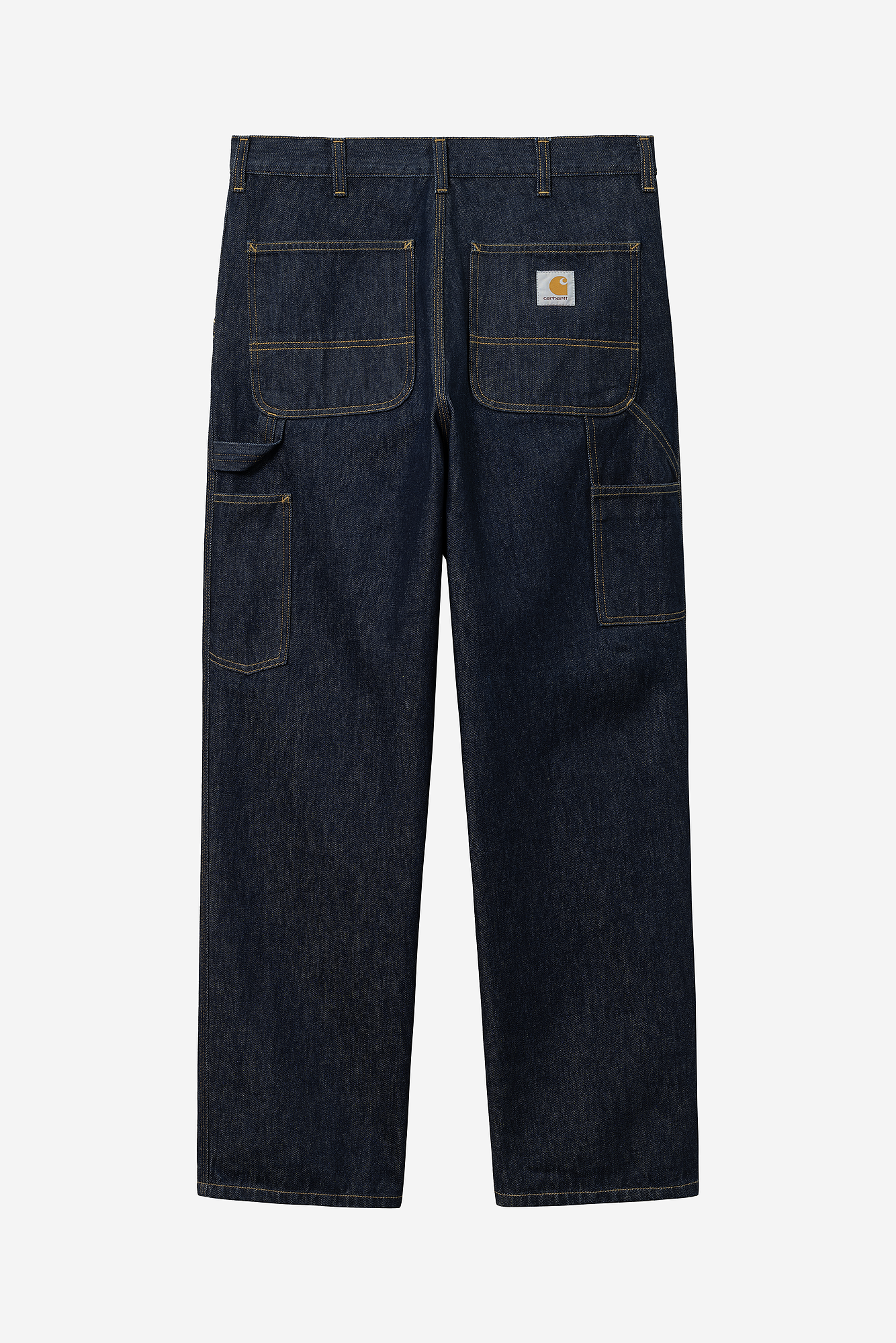 Carhartt WIP Single Knee Pant 100% Cotton rinsed and heavy stone bleached Smith Denim in Blue Rinsed