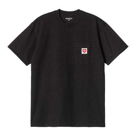 CARHARTT WIP S/S Pocket Heart T-Shirt Cotton Single Jersey. 190 g/m²