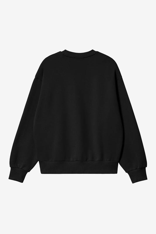 CARHARTT WIP W' Casey Sweatshirt Cotton Sweat in Schwarz/Silver