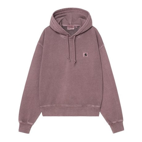 CARHARTT WIP W' Hooded Nelson Sweat Cotton Sweat. 370 g/m² in Phlox/garment dyed