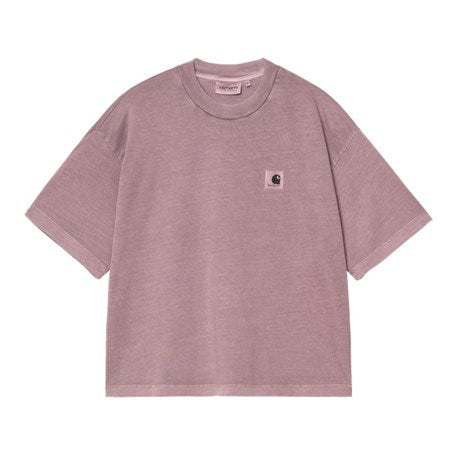 CARHARTT WIP W' S/S Nelson T-Shirt Organic Cotton Single Jersey. 165 g/m² in Phlox/garment dyed